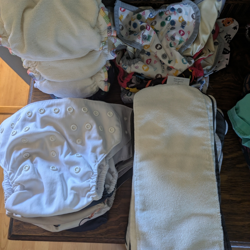 Mixed Lot Of Cloth Diapers